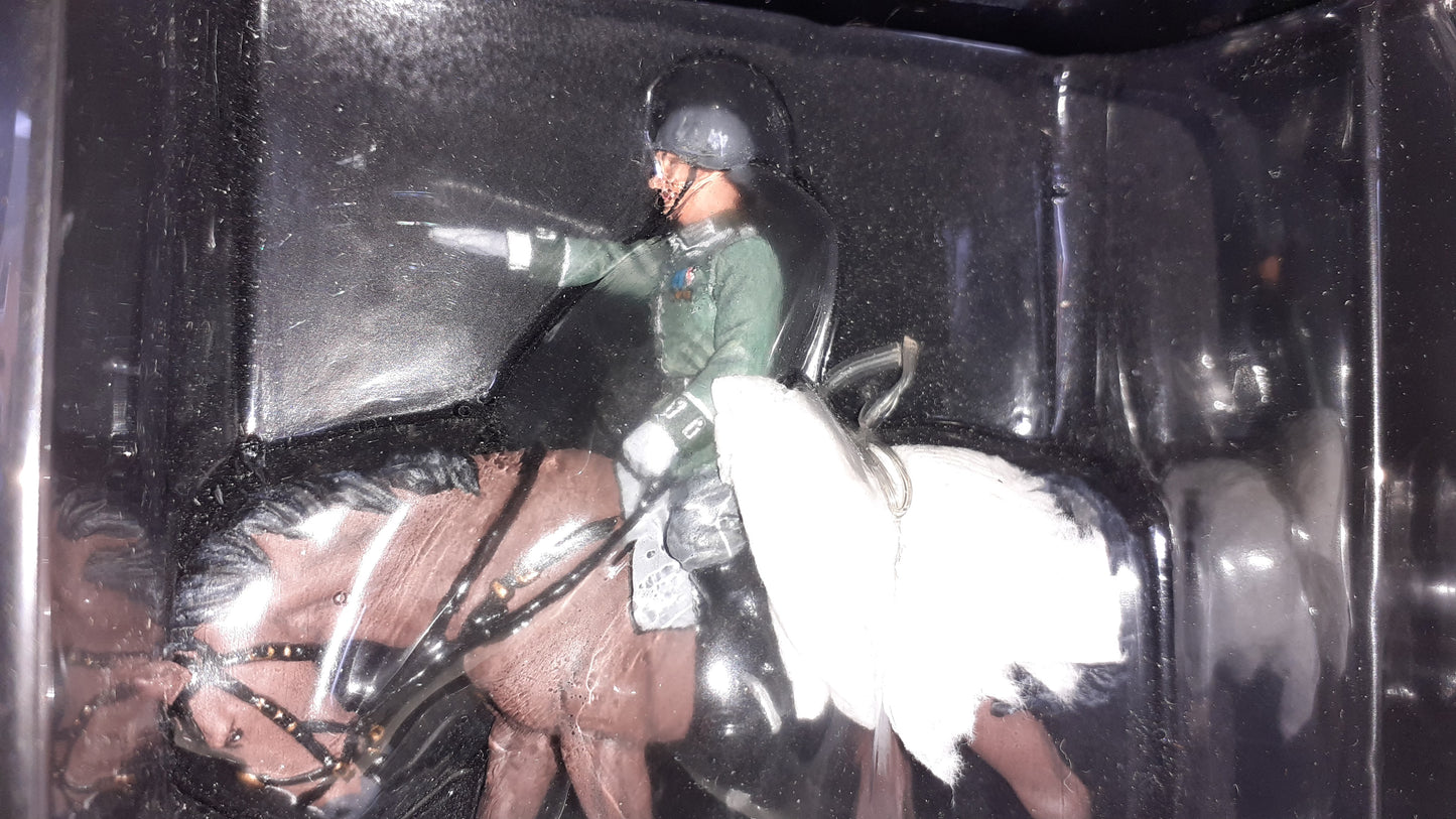 King and country Lah63 Lah063 German Ww2 Wehrmacht Mounted Officer boxed 1:30 S6