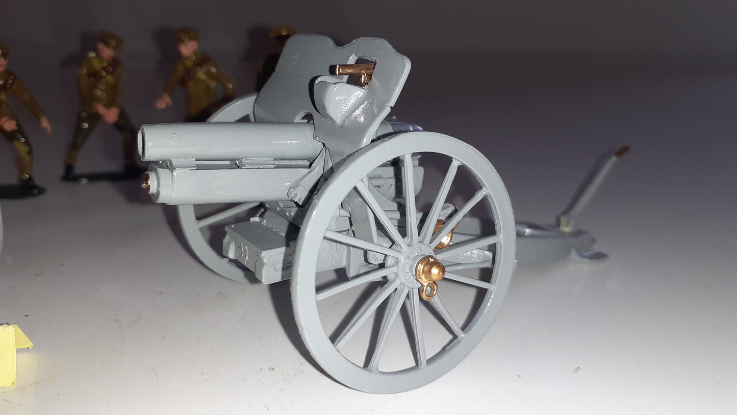 Britains 8912 Ww1 Artillery 4.5 Howitzer Limber Khaki 1993 s855
