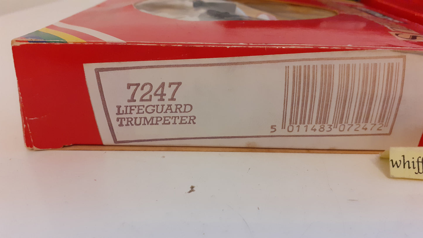 Britains 7230 7247 ceremonial lifeguard  and trumpeter  1:32 1980 boxed s7b8