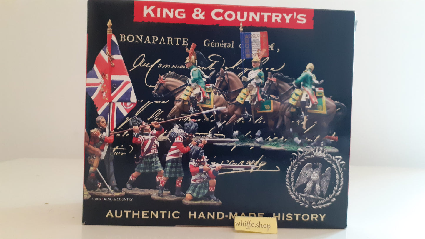 King and country Horse officer artillery Napoleonic mounted boxd 1:30  na66 S454