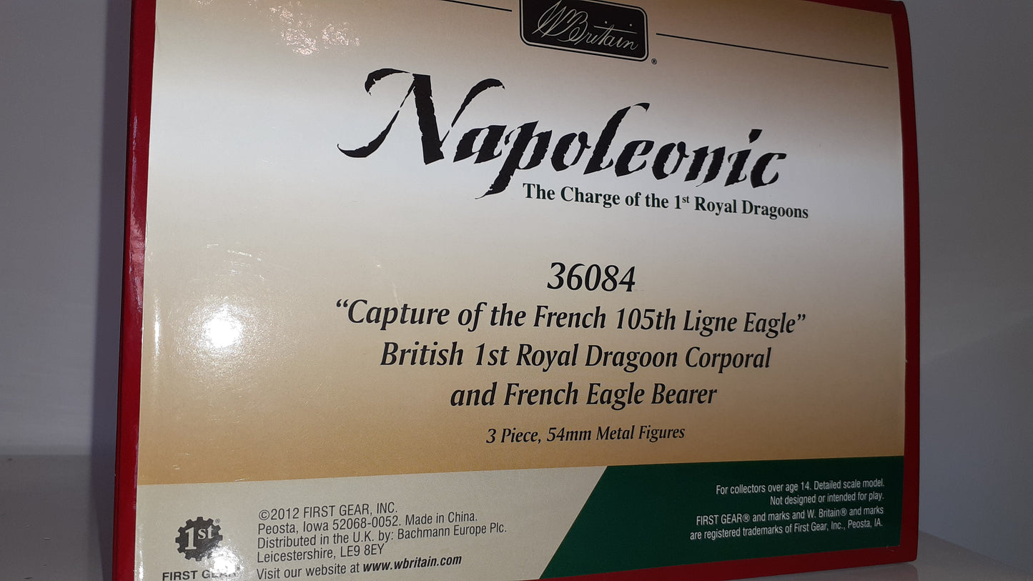 BRITAINS 36084 Napoleonic Waterloo 1st Dragoons Capture Eagle 2012 1:32 Wdb1