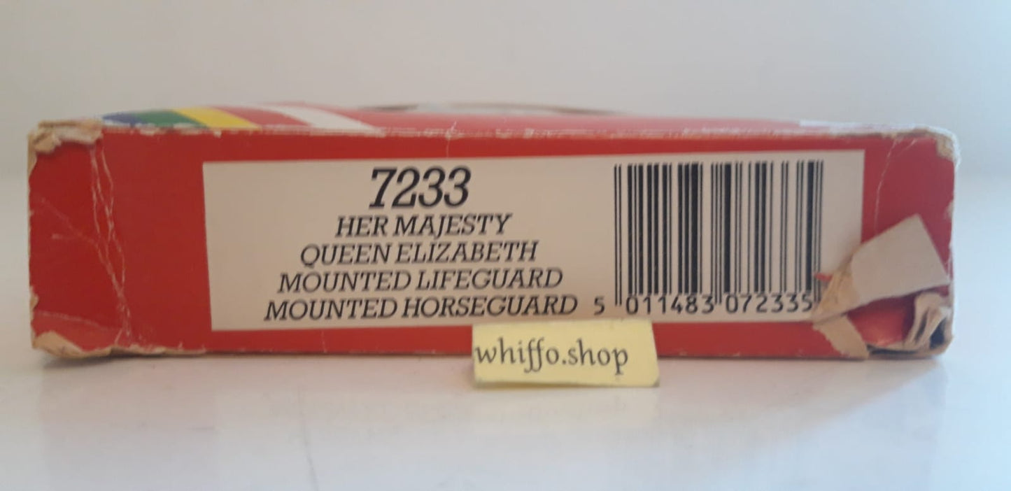 Britains 7233 ceremonial lifeguards queen  Buckingham palace 1:32 metal 1980s s7b11