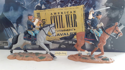 Britains 17399 acw union cavalry bugler sergeant 2002 made 1:32 metal S515