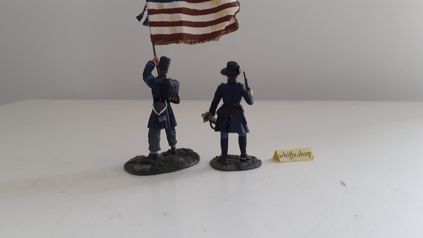 Britains 17662 Union Acw  Flag frock coats Command 2007 1:32 metal S534