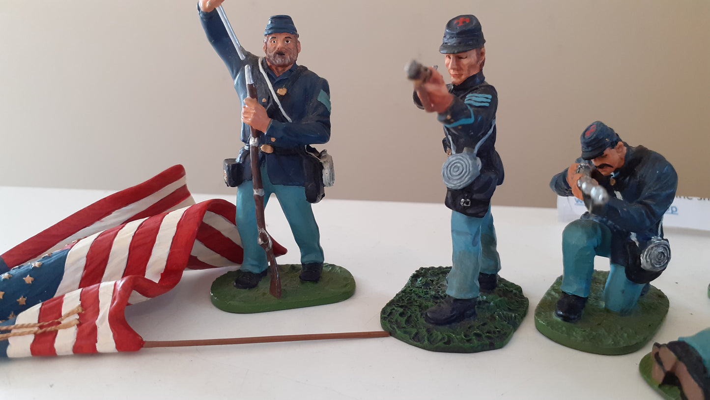 Britains Acw Union Infantry 1:32 Red Box  Wdb