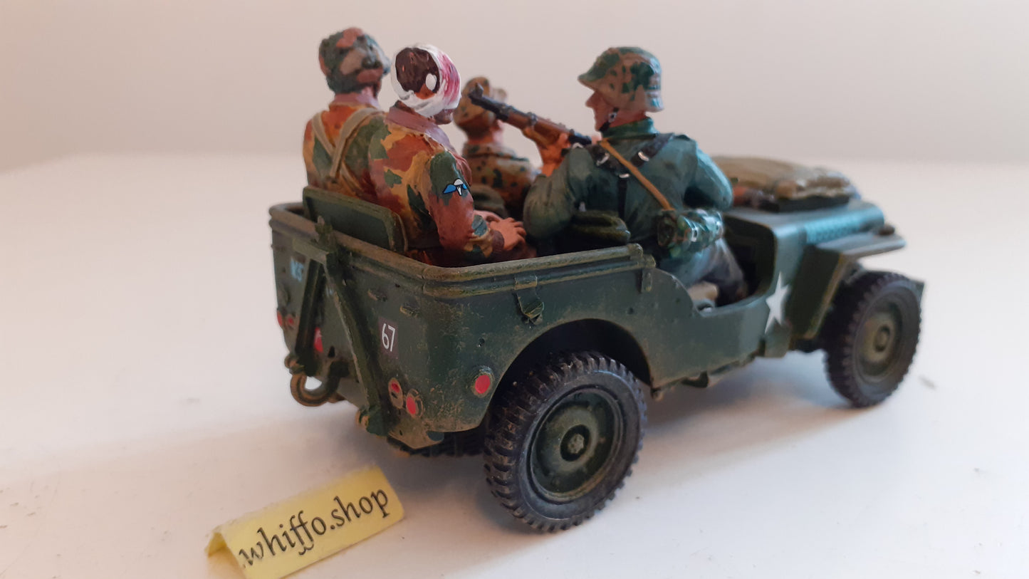 king and country mg068 willys jeep captured paras ww2 arnhem boxed 1:30 wb84