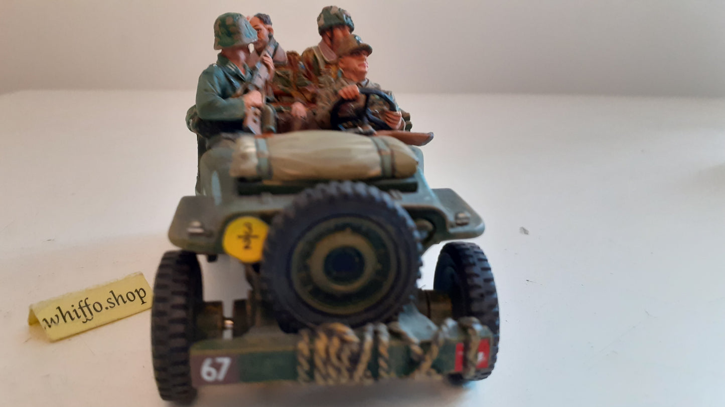 king and country mg068 willys jeep captured paras ww2 arnhem boxed 1:30 wb84