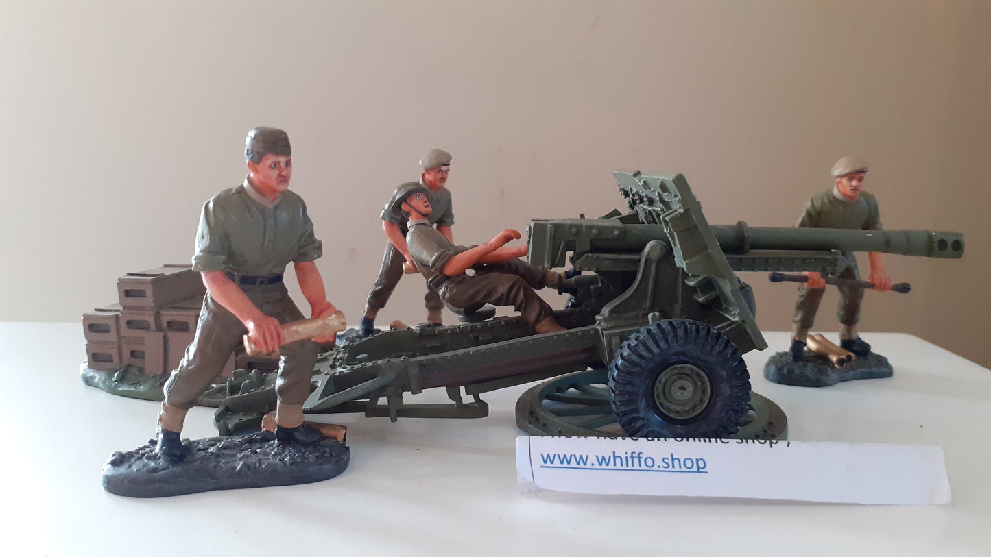 Britains 17587 2005  ww2 British 25pd Field Gun Artillery boxed 1:32 Wdb