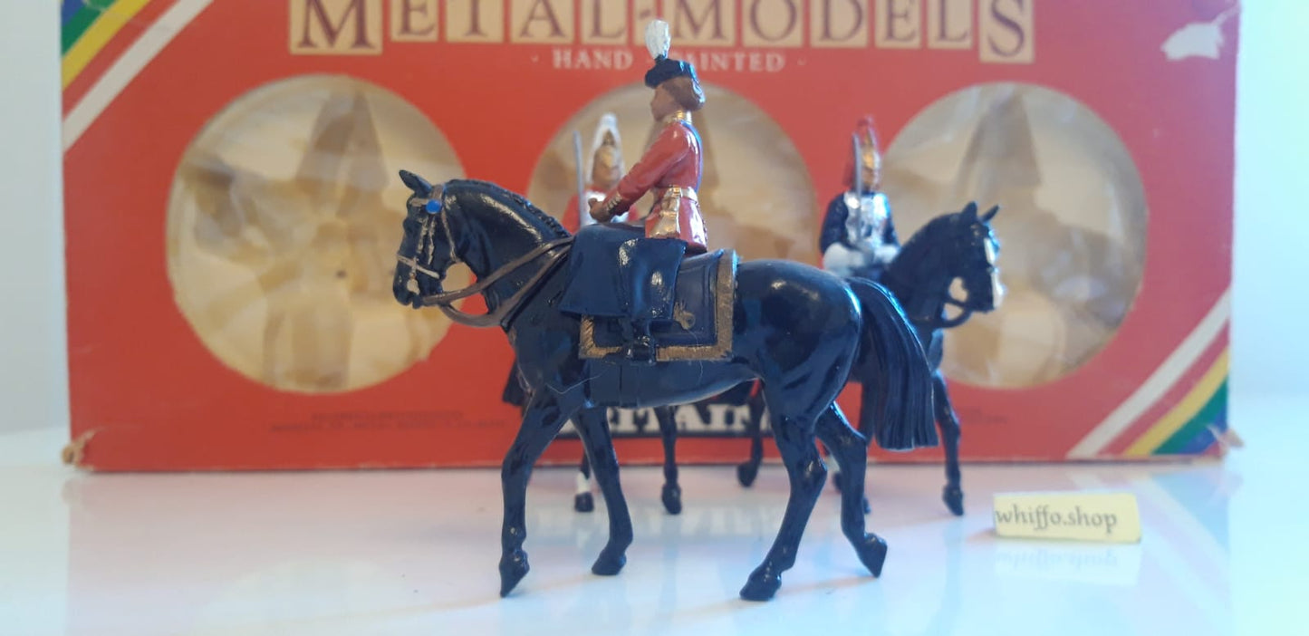 Britains 7233 ceremonial lifeguards queen  Buckingham palace 1:32 metal 1980s s7b11