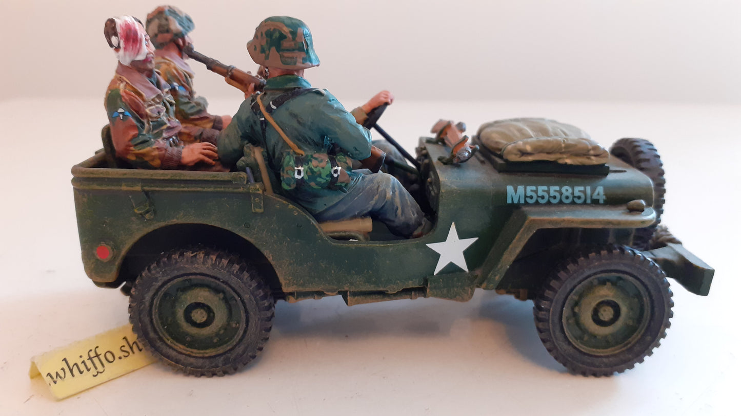 king and country mg068 willys jeep captured paras ww2 arnhem boxed 1:30 wb84