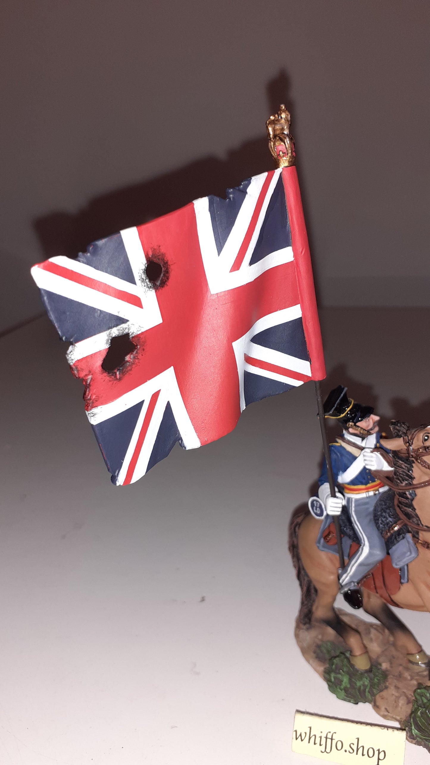 King and country Crw03 Crimean War 17th Lancer Flag Light Brigade 2007 boxd s840