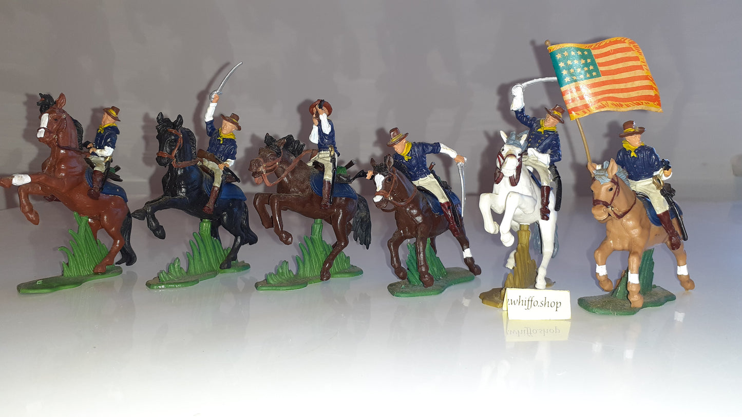 Britains Herald Dsg Deetail 7th Cavalry Acw Wild West rough riders 1:32 S7