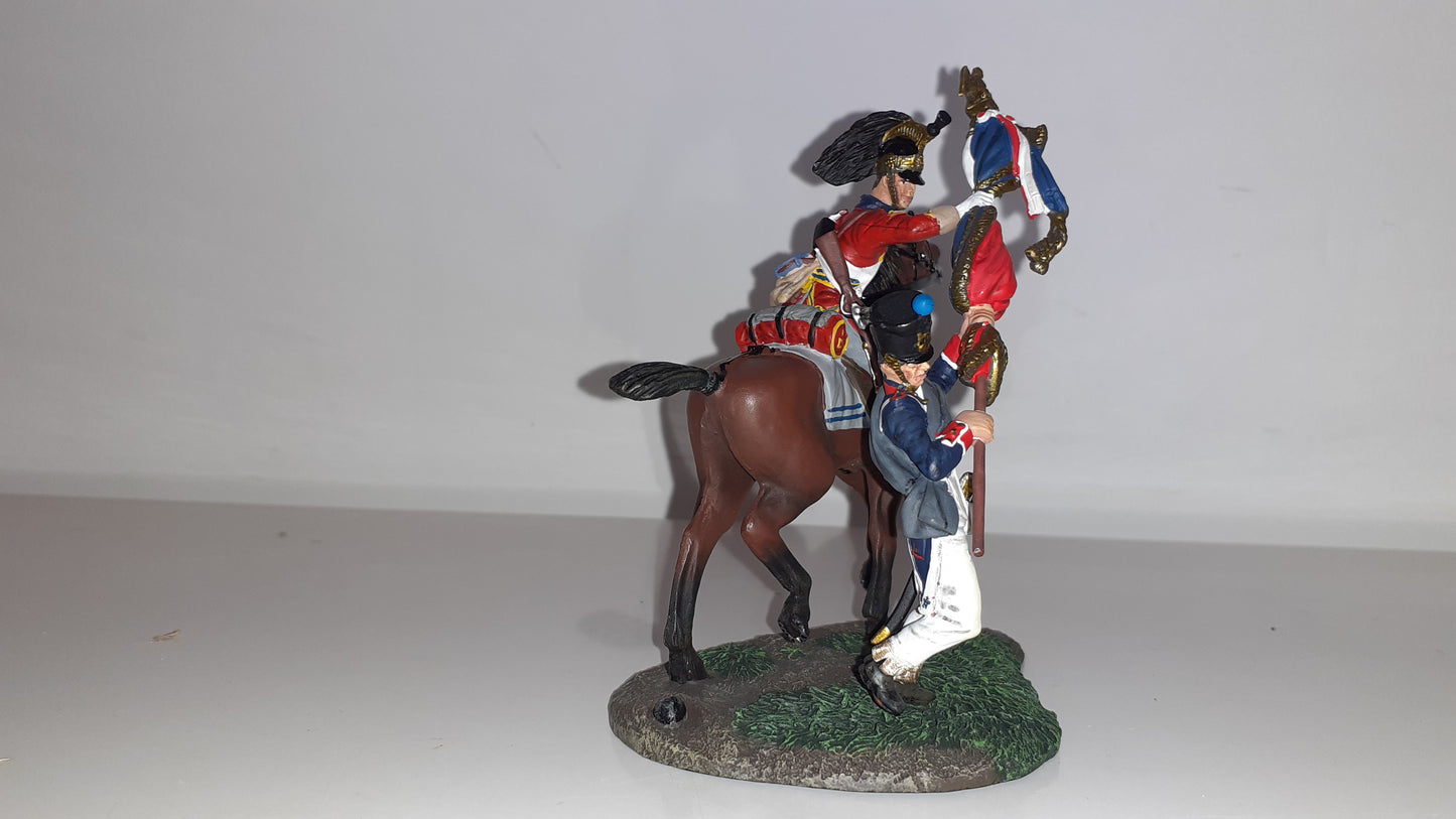 BRITAINS 36084 Napoleonic Waterloo 1st Dragoons Capture Eagle 2012 1:32 Wdb1