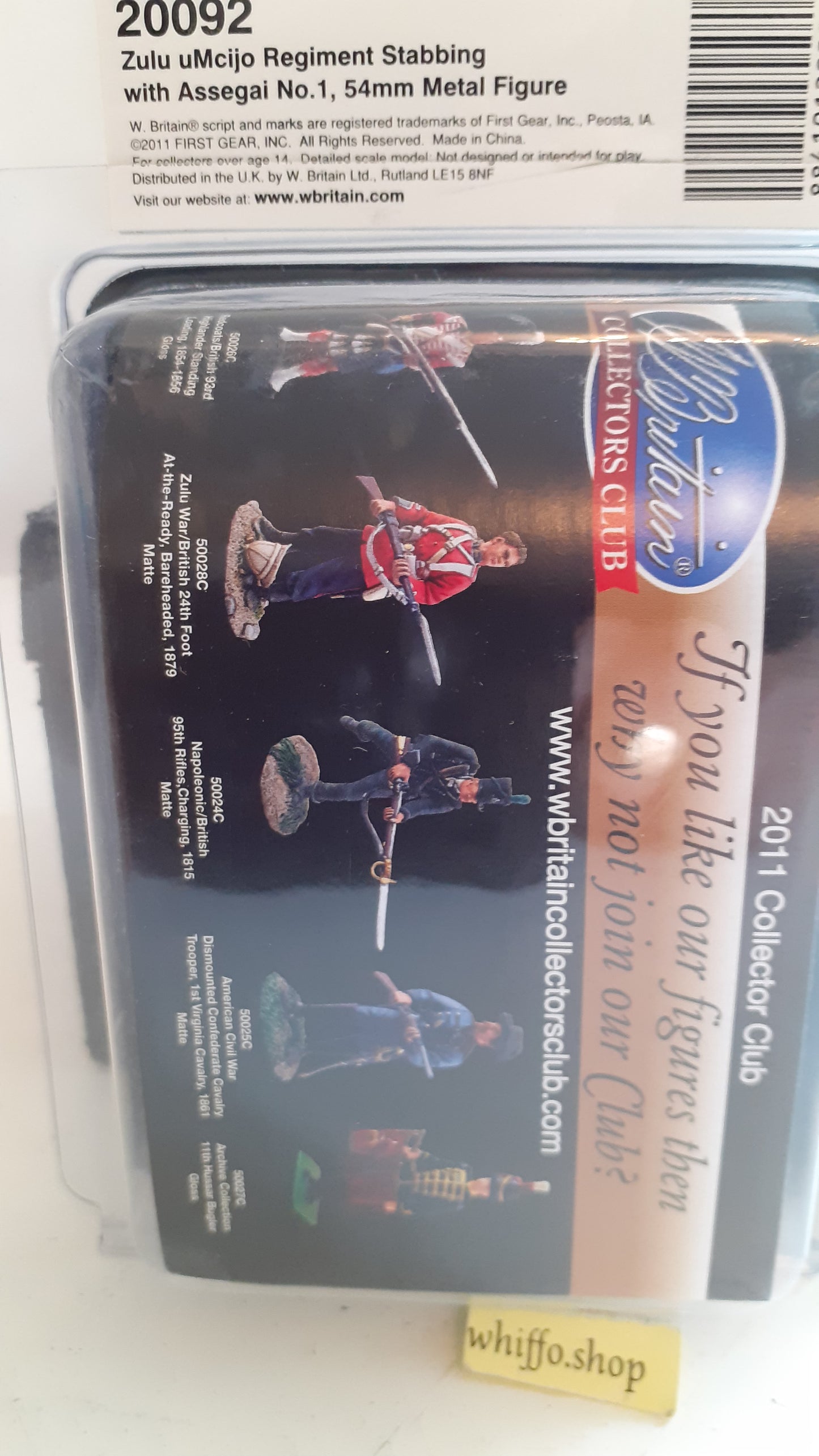 Britains 20092 24th foot Zulu assegai spear War  2011 boxed b1225