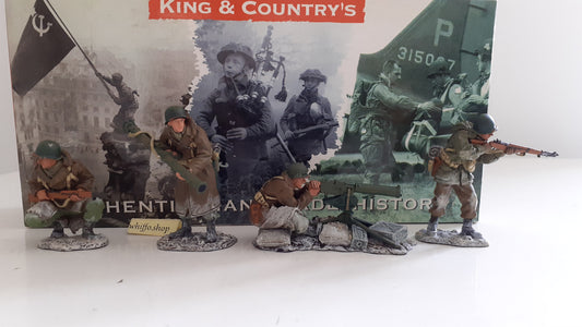 King & Country ww2 US bba02 battle of the bulge support section 1:30 wdb95