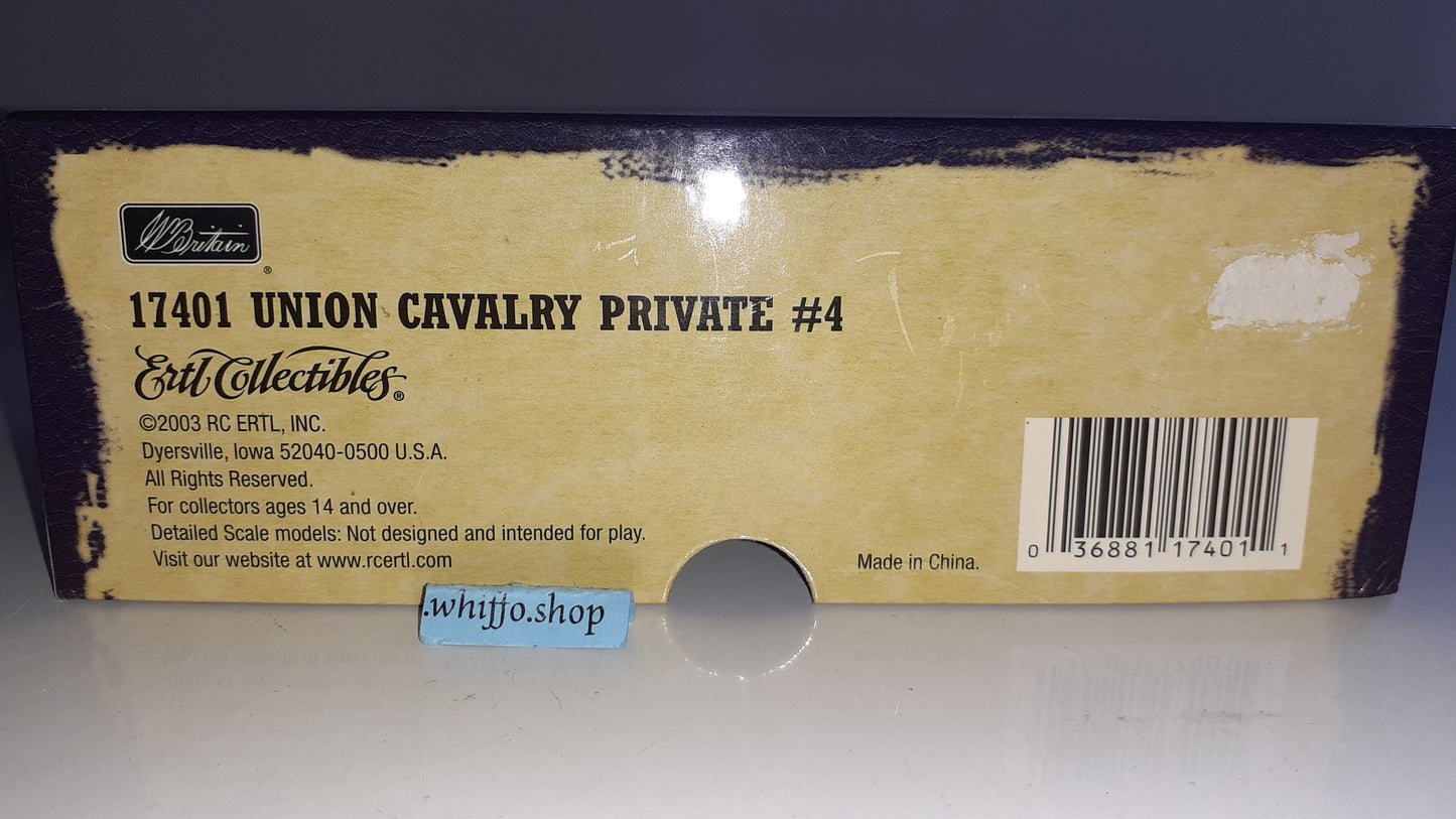 BRITAINS 17401 Acw Union Cavalry Rifle Wild West Boxed 2002 Metal 1:32 S623