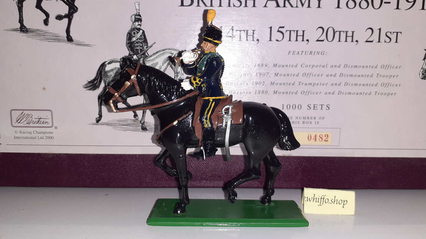 Britains 00318 Hamleys Hussars 14th 15th 20th 21st metal boxed 2000 S7