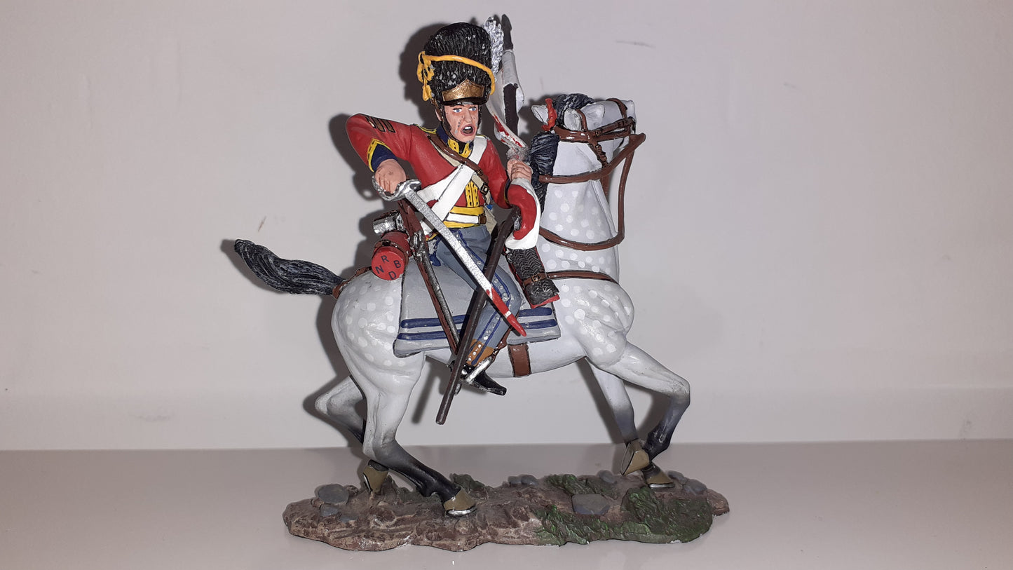 king and country Na087 Ewart Scots Greys Replica Flag 1:30 metal No box 2006