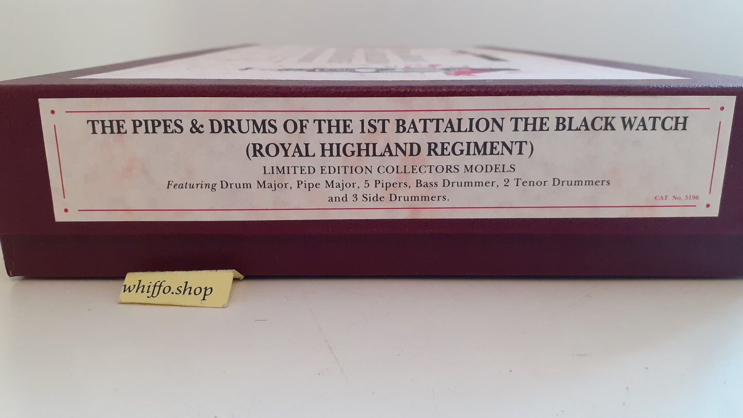 Britains limited edition 5196 Pipes Drums Black Watch royal Highland 1996 S744