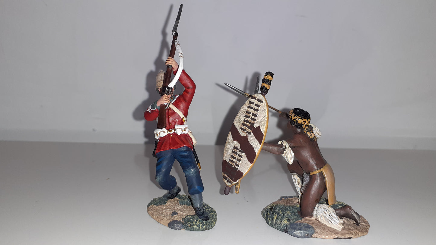 BRITAINS 20146 Zulu War Thrust And Block Only 450 Made 24th Foot 2014 1:32 S8 sierra toy soldier company exclusive