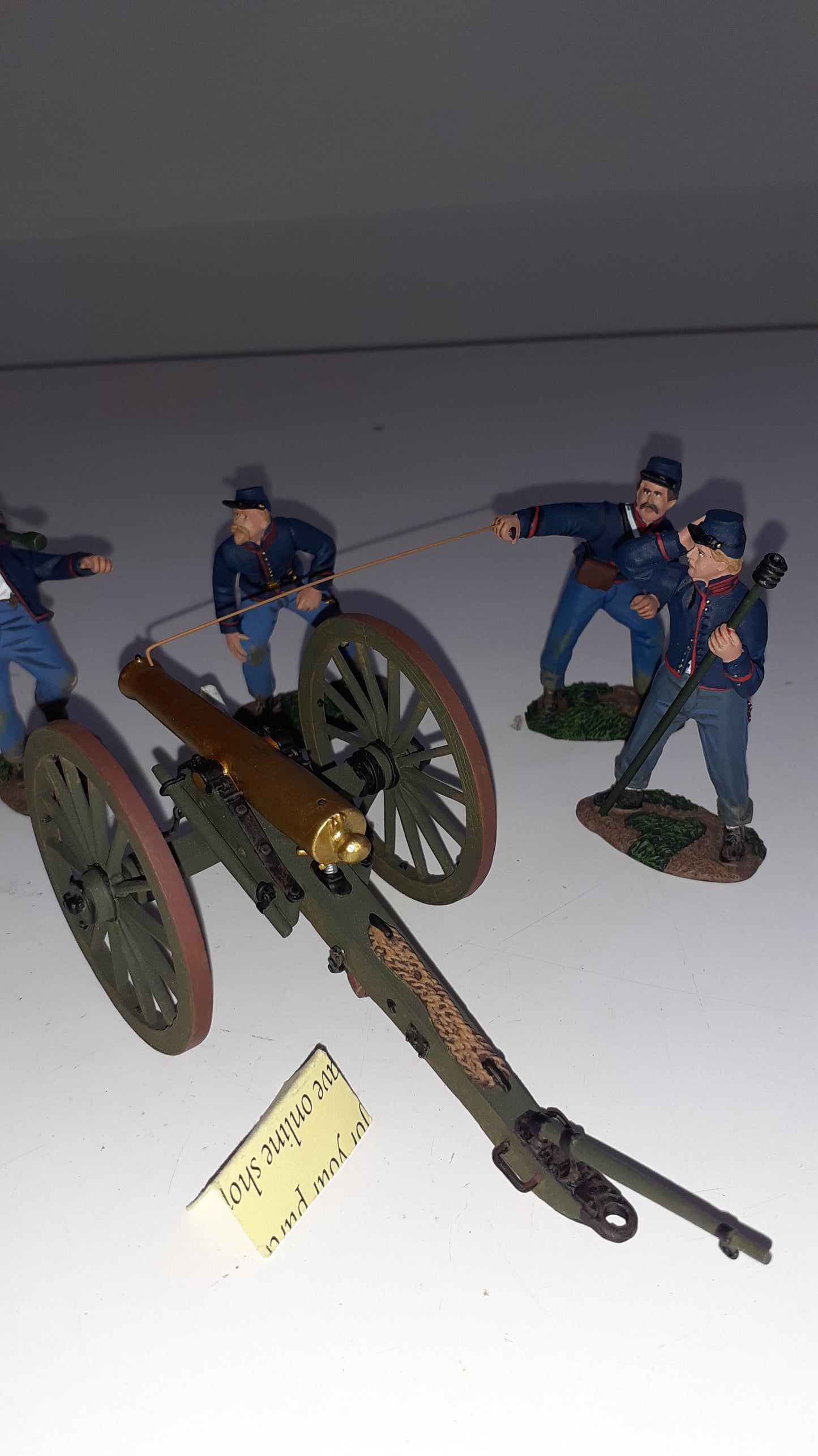 Britains 17779 Acw Union Artillery  12lb Napoleon Cannon 4 Crew 2007 Wdb