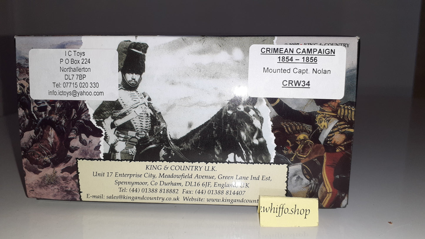 King and country Crw34 Crimean War Captain Nolan Light Brigade 2007 boxd S1