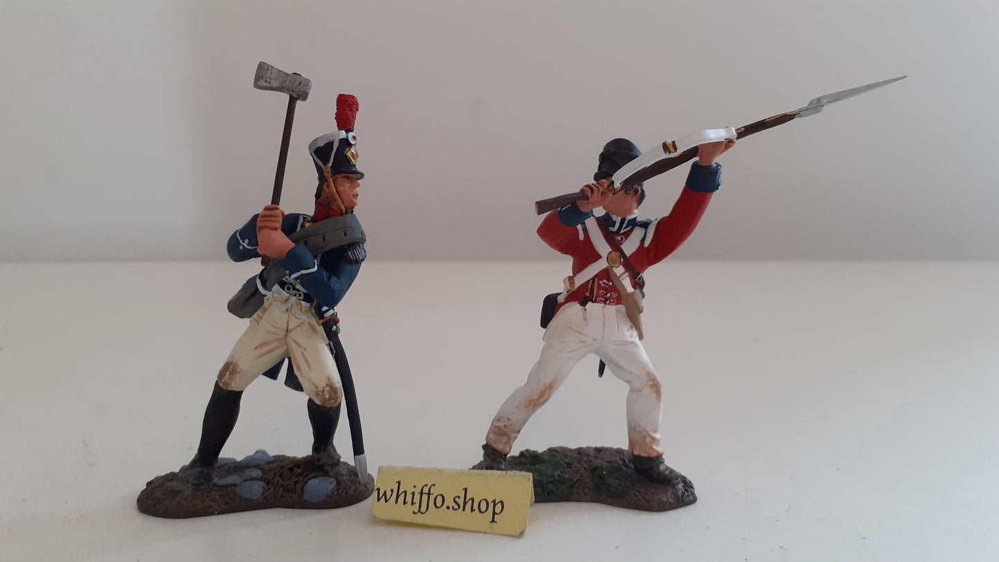 britains 17881 lt legros napoleonic hougoumont Waterloo coldstream 2007 box s533