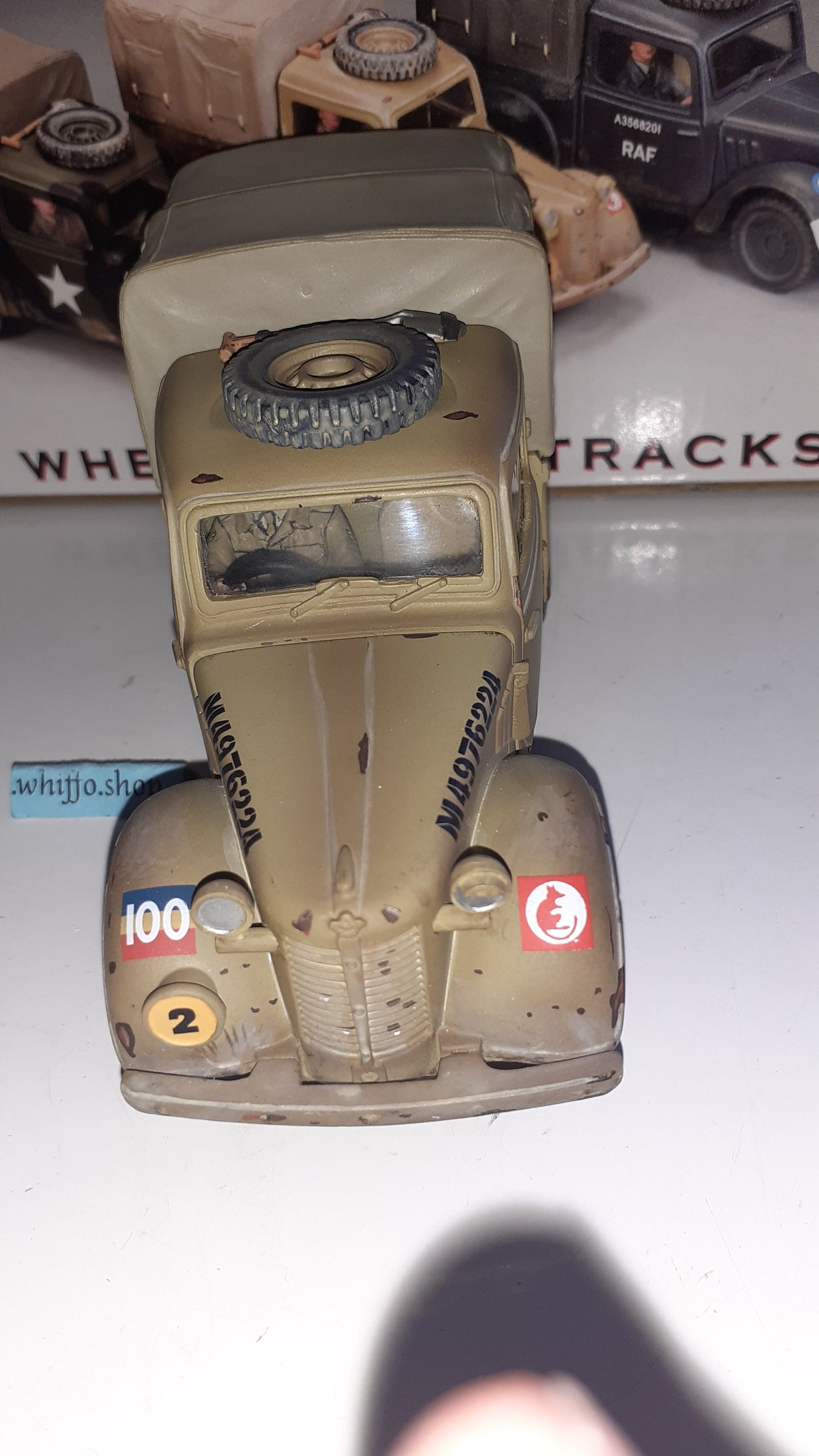King and country 2010  ww2 8th Army Austin Light Truck box 1:30 Ea056 S169