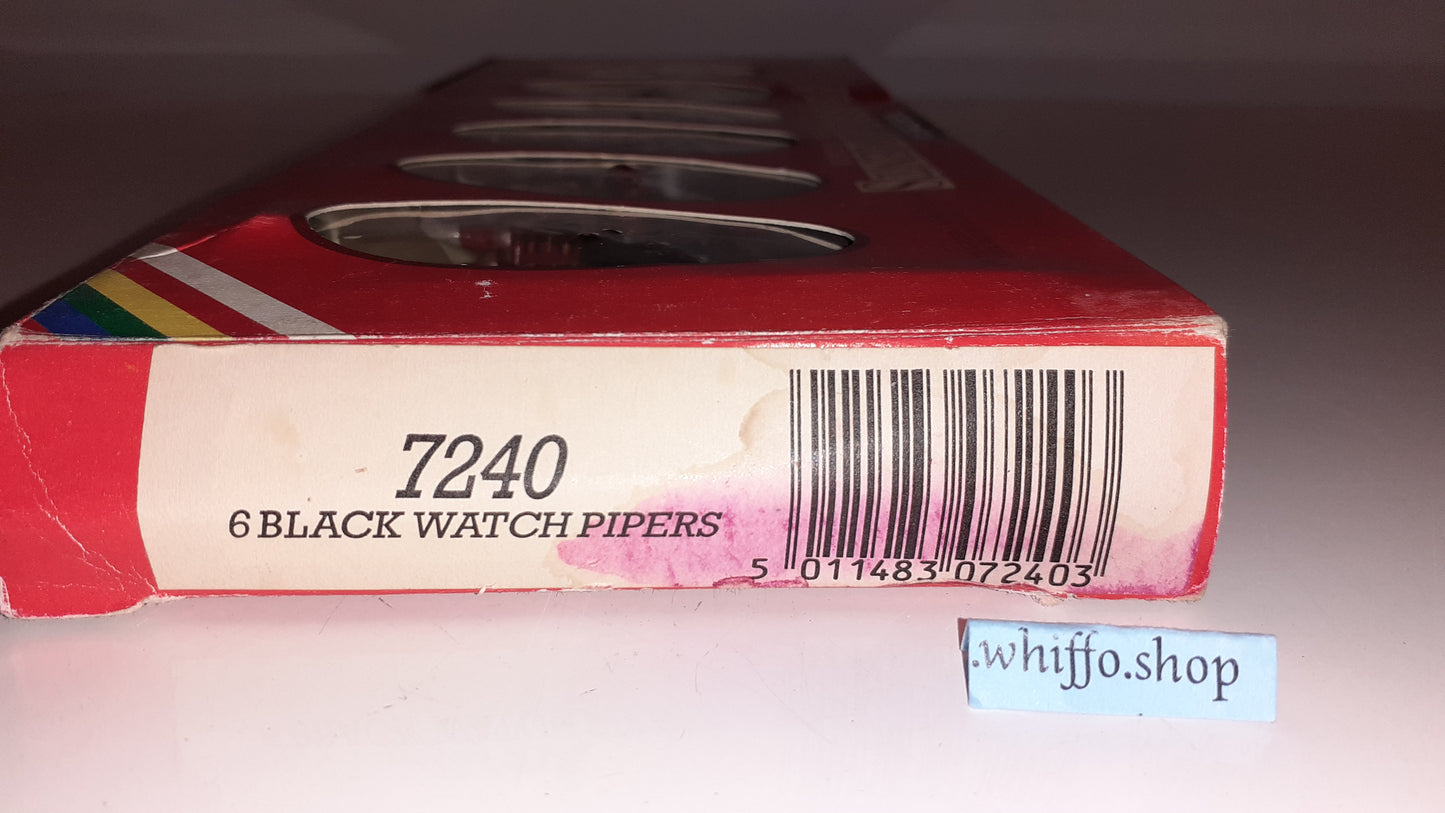 Britains 7240 1980 Black Watch Pipers Ceremonial 1:32 metal boxd  S8