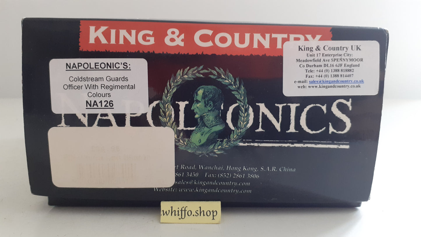 King and country Napoleonic Na126 Coldstream Guards colours flag 2007 boxd s130