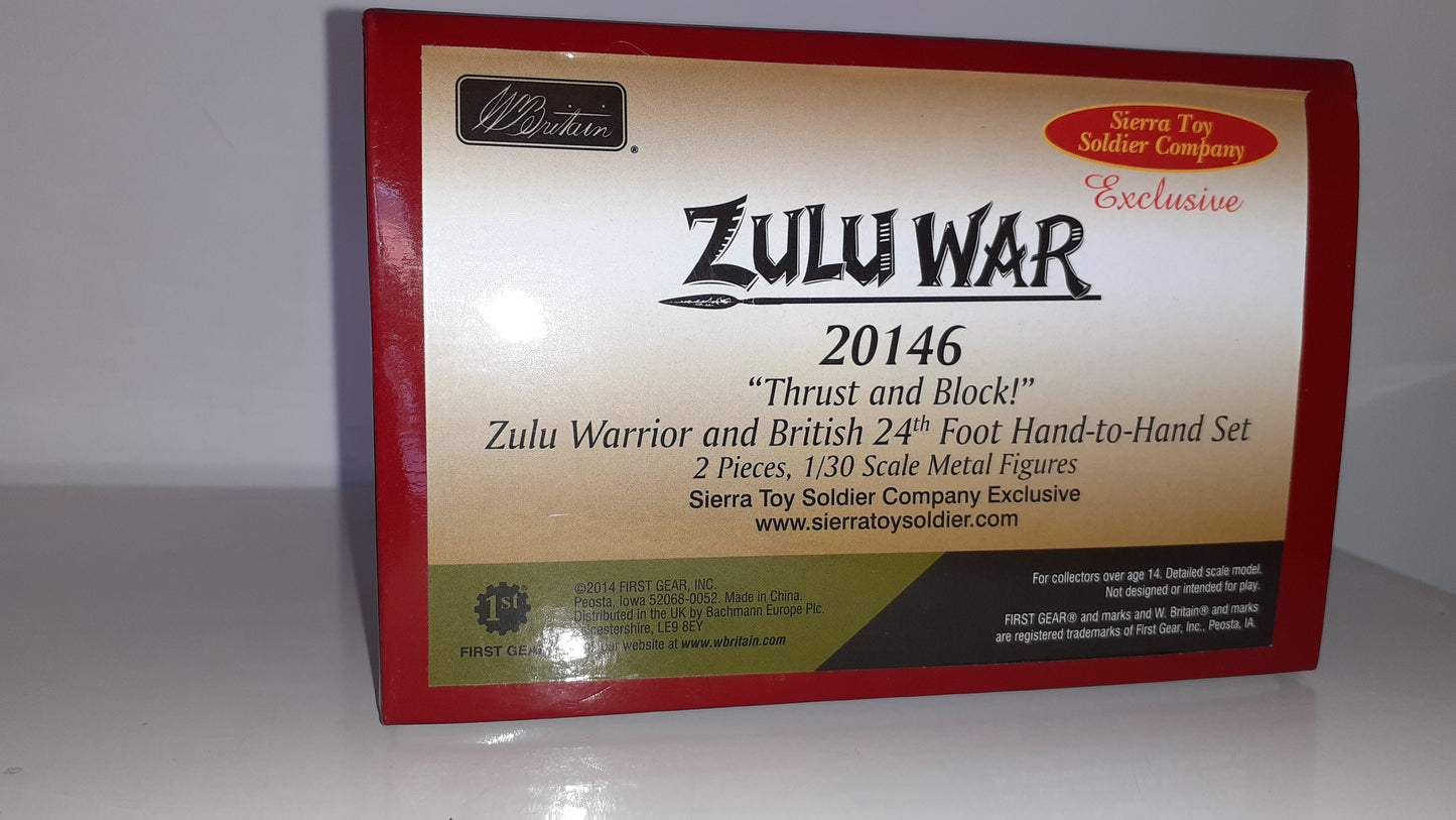 BRITAINS 20146 Zulu War Thrust And Block Only 450 Made 24th Foot 2014 1:32 S8 sierra toy soldier company exclusive