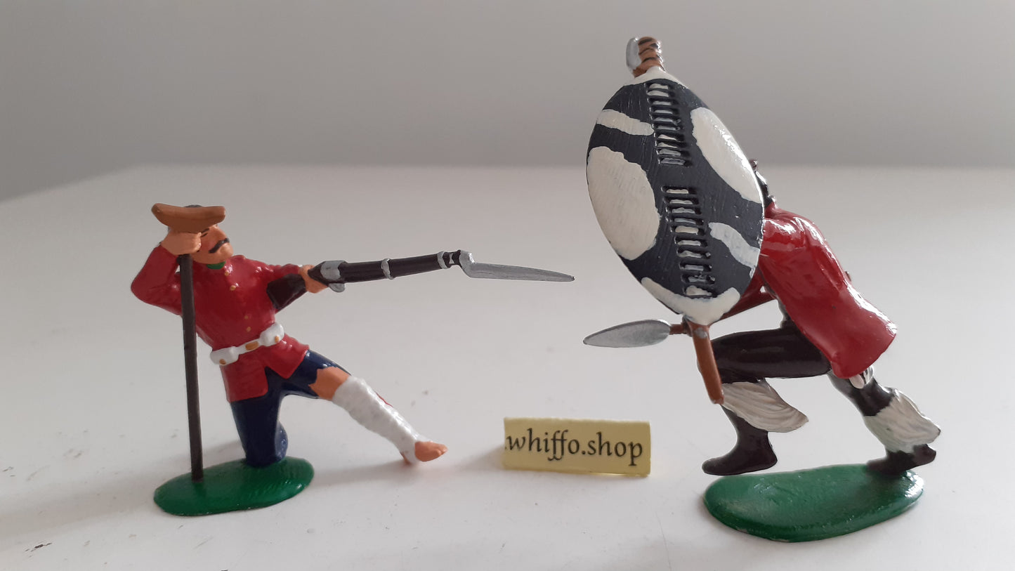 trophy miniatures 1991 Hz4a Zulu War 24th Foot Zulus 1:32 metal Dc9