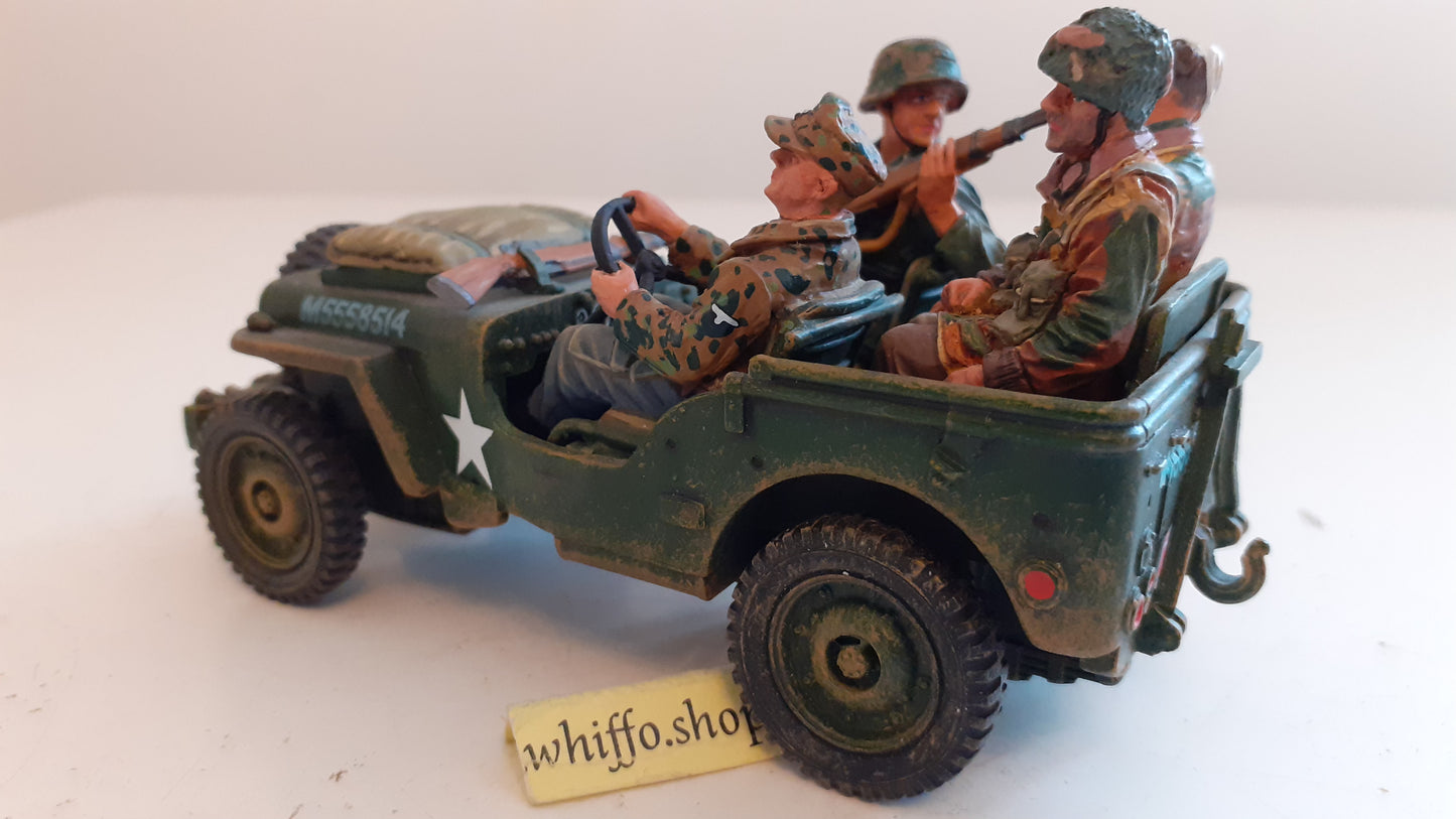 king and country mg068 willys jeep captured paras ww2 arnhem boxed 1:30 wb84