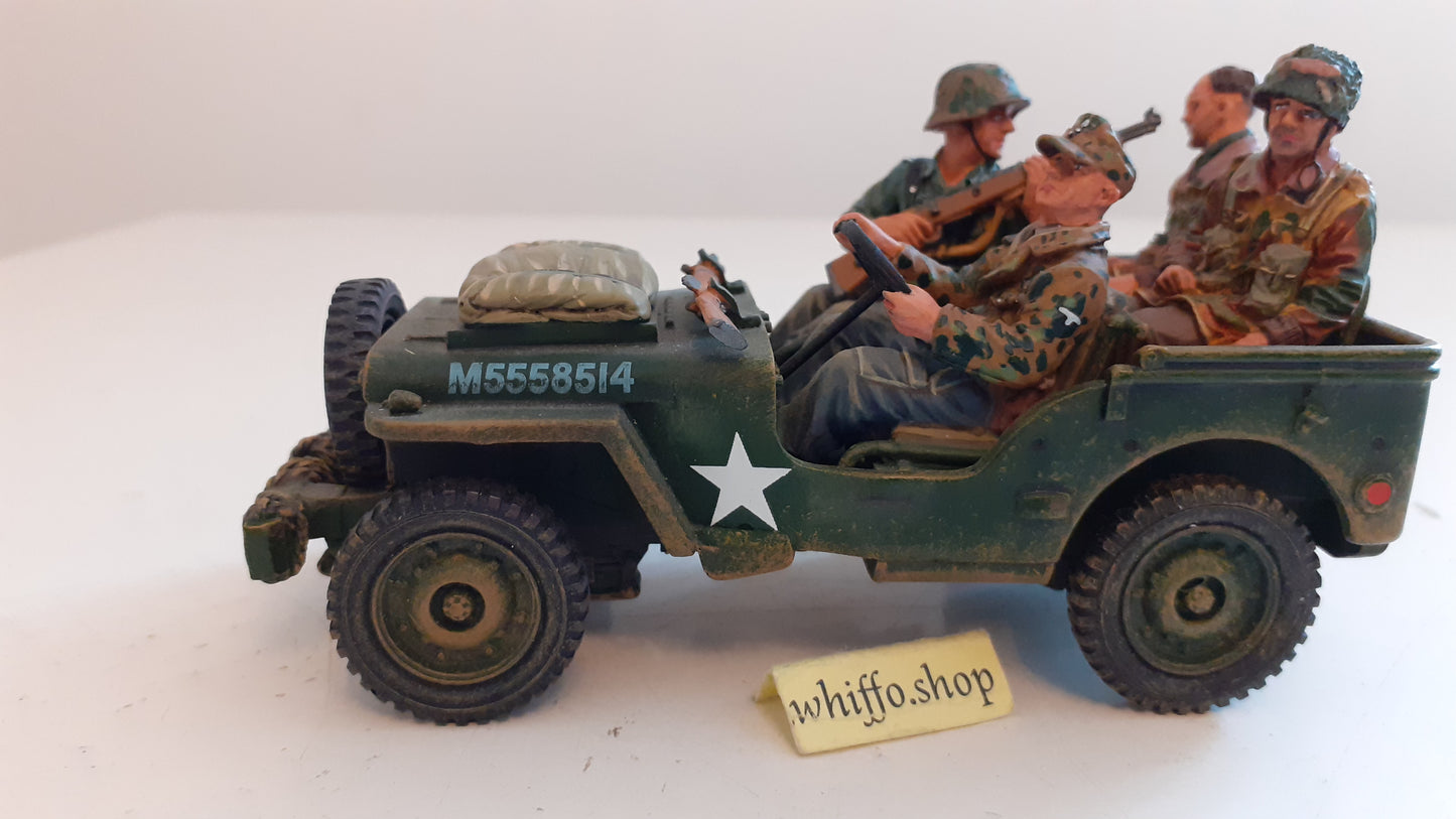 king and country mg068 willys jeep captured paras ww2 arnhem boxed 1:30 wb84