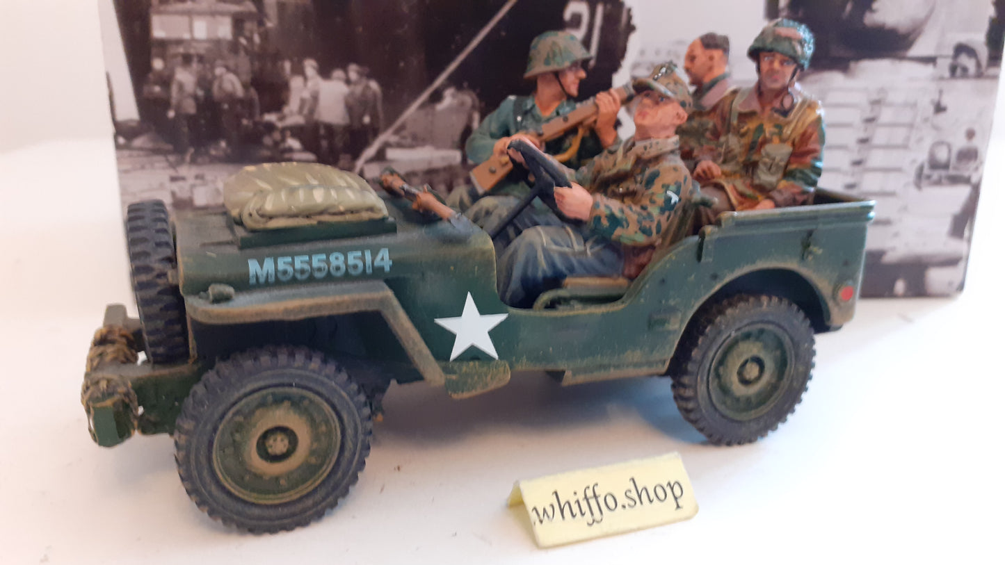king and country mg068 willys jeep captured paras ww2 arnhem boxed 1:30 wb84