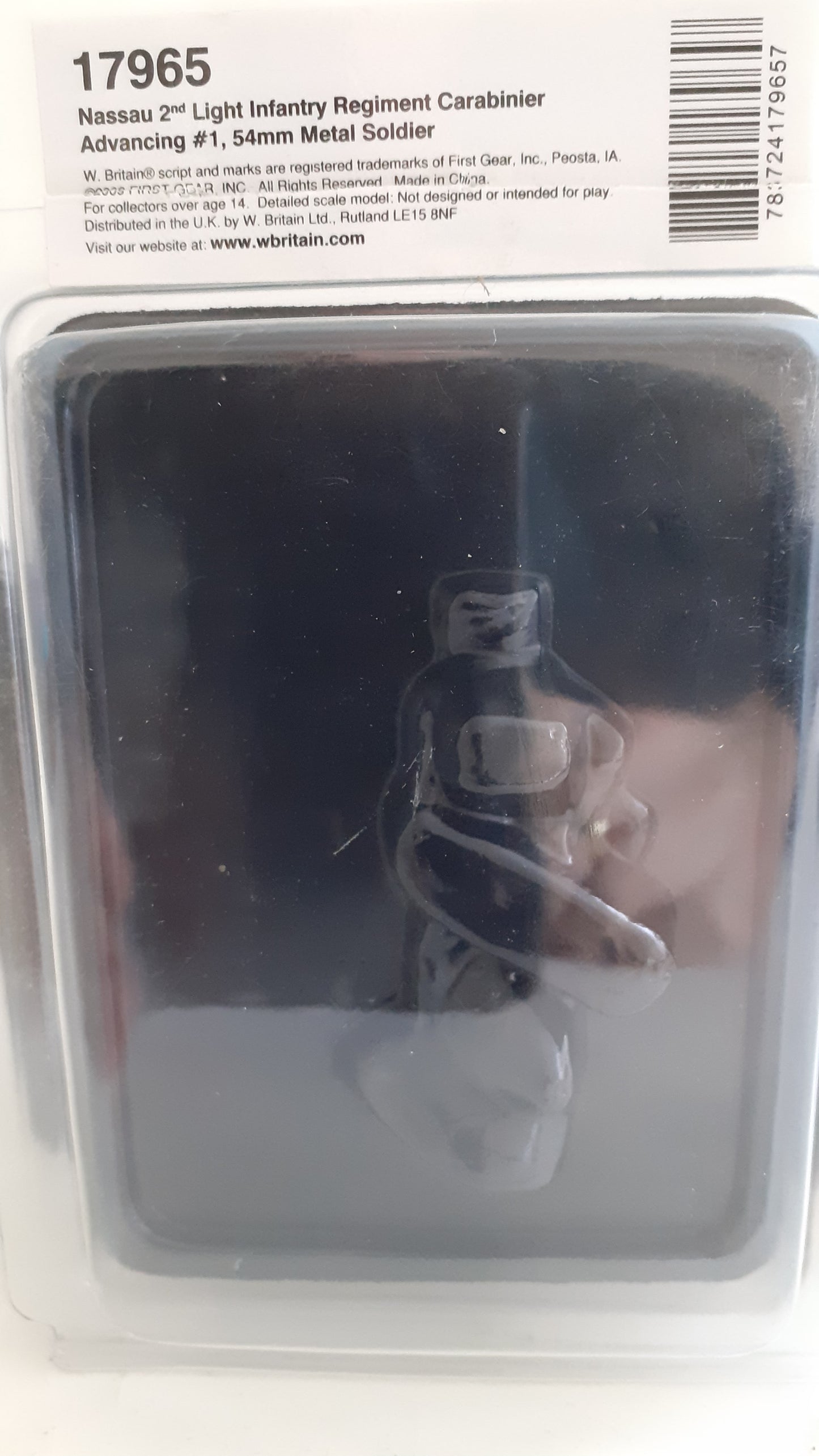 Britains 17965 2009 Nassau infantry Napoleonic waterloo 1:32 metal boxed B1118