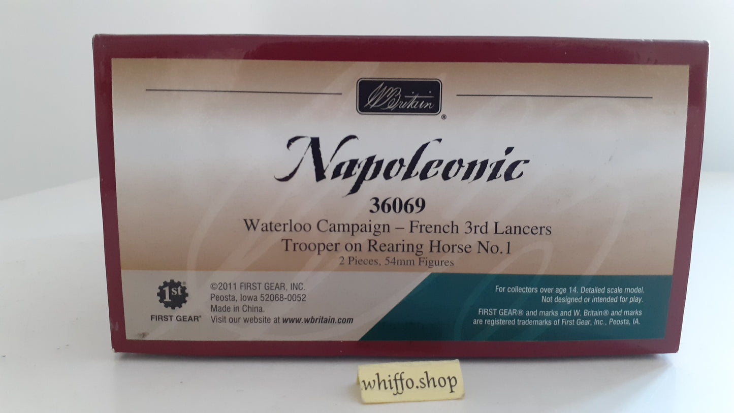 Britains 36069 Napoleonic hougoumont Waterloo French 3rd lancers rearing s450