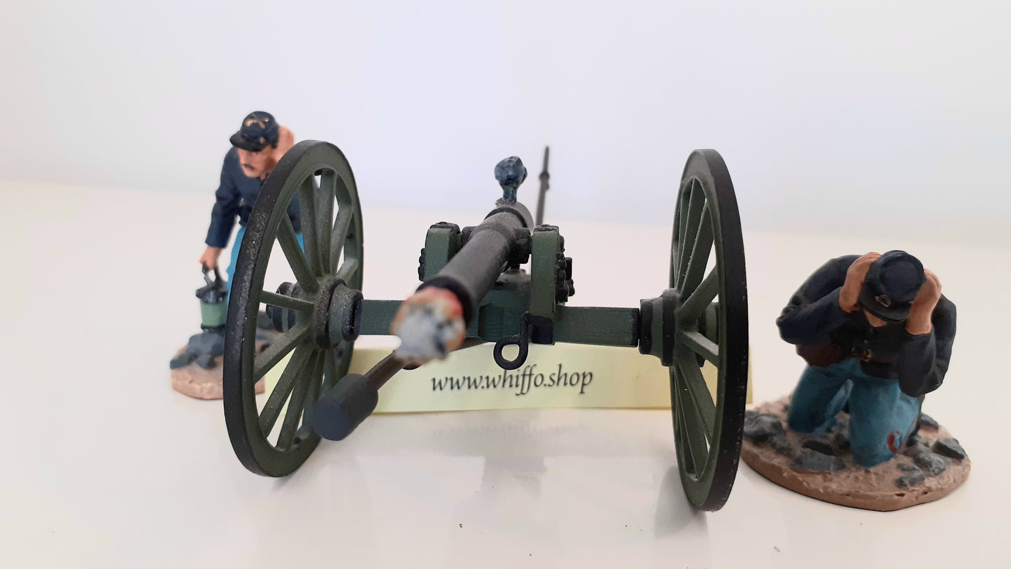 Britains 17394 2002 Acw Union Artillery Napoleon Gun Crew boxed 1:32 S5