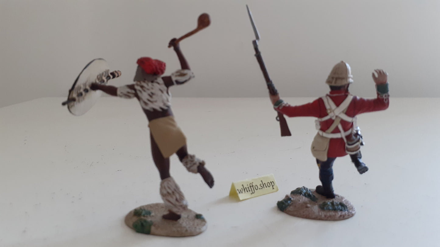 britains 20183 pressing home attack zulu war 24th foot 1:32 metal boxed wb64