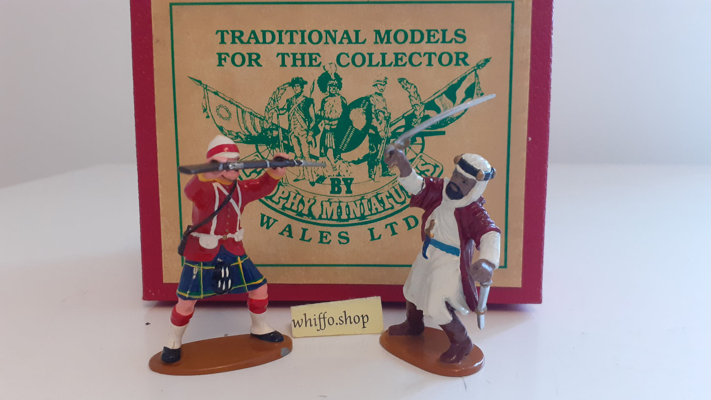 trophy miniatures 1991 egypt sudan ht4 arab bedouin v Gordon highlander box S426