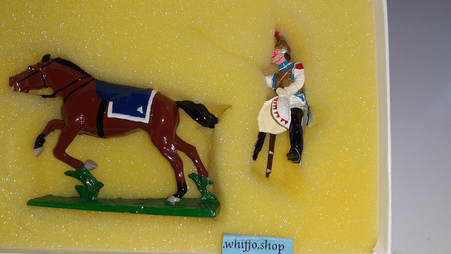 trophy miniatures 1991 Napoleonic War French Cavalry Trooper 3 Wa11c 1:32 s842