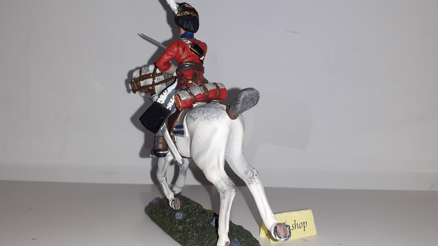 Britains 36065 Napoleonic Waterloo Scots Grey Officer Charging boxed S8