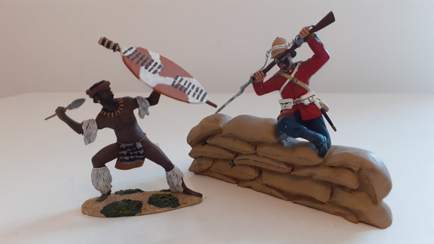 BRITAINS 20028 Zulu War overwhelm odds Only 600 Made 24th Foot 2008 1:32 S8b65