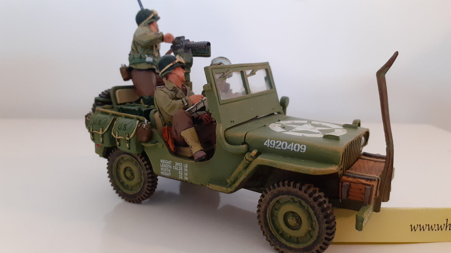 King and country ww2 US Army Willys Jeep D-day box 1:30  Dd075 Dd75 Wdb