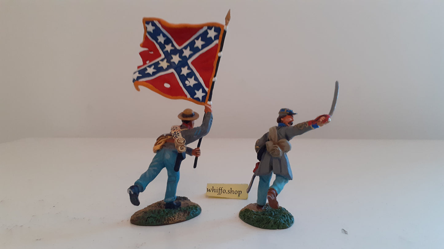 conte 57104 1999  confederate charging command acw metal boxed  1:32 s328