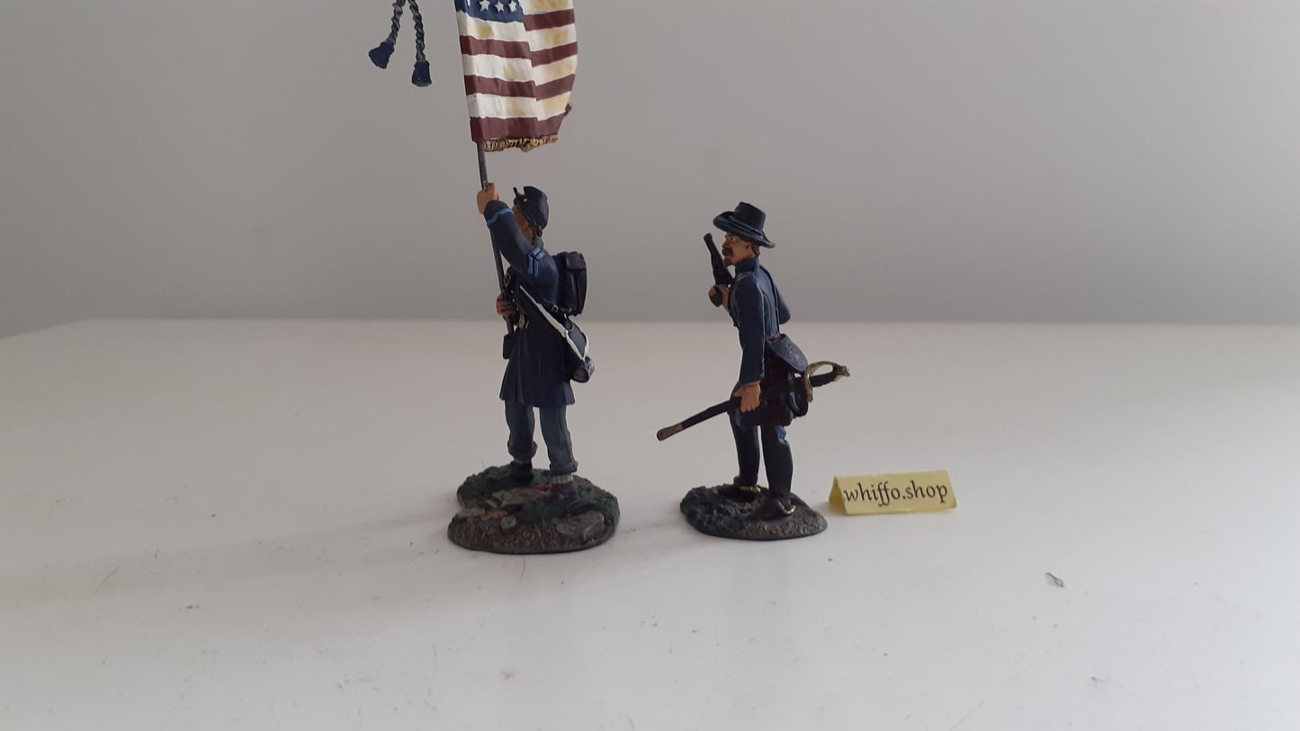 Britains 17662 Union Acw  Flag frock coats Command 2007 1:32 metal S534