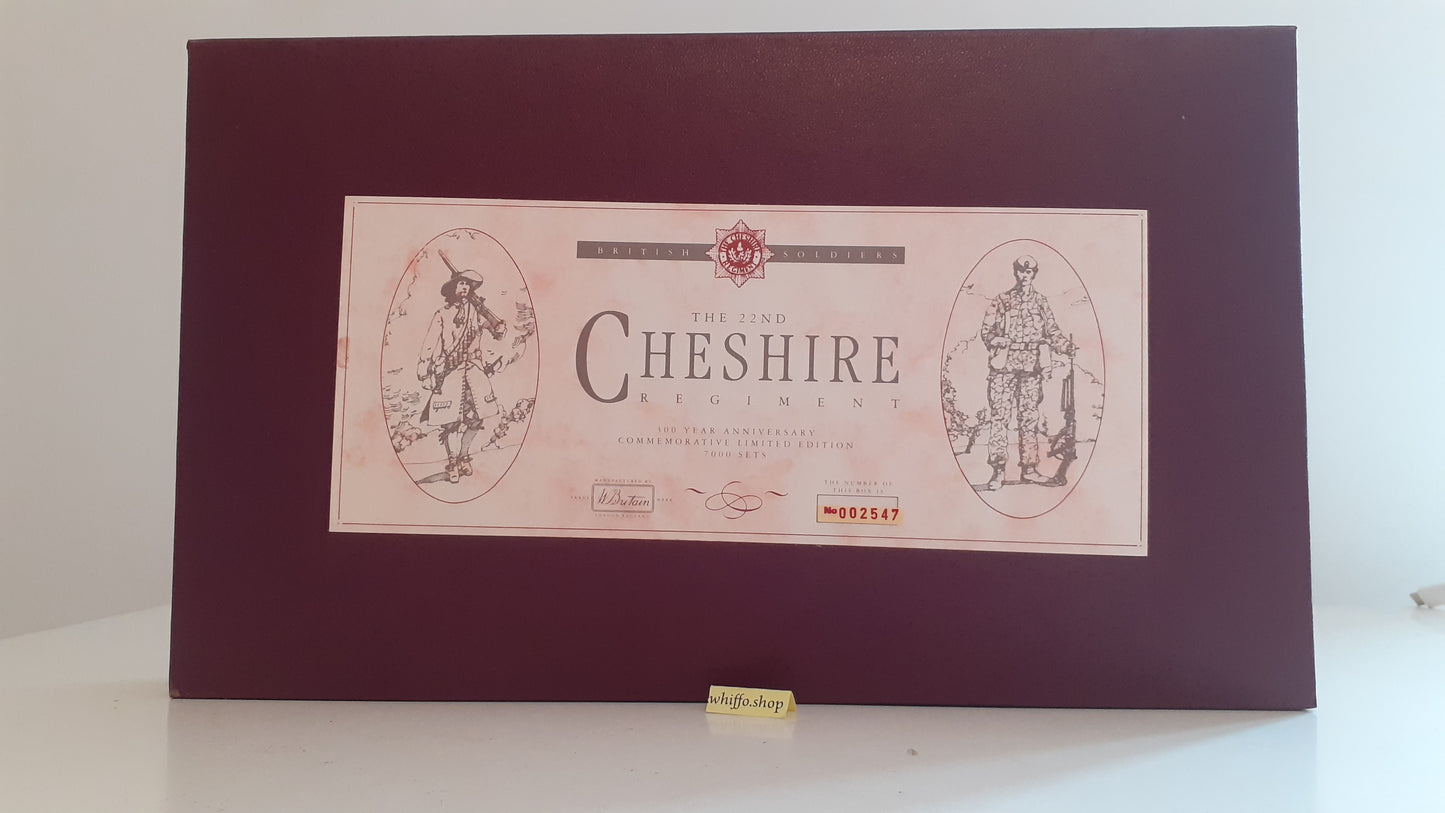 Britains 5189 22nd Cheshire regiment only limited edition made 1989 1:32 s127