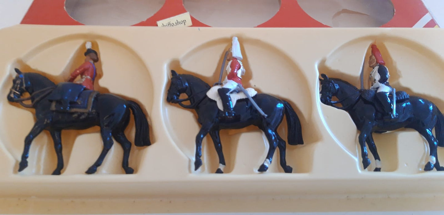 Britains 7233 ceremonial lifeguards queen  Buckingham palace 1:32 metal 1980s s7b11