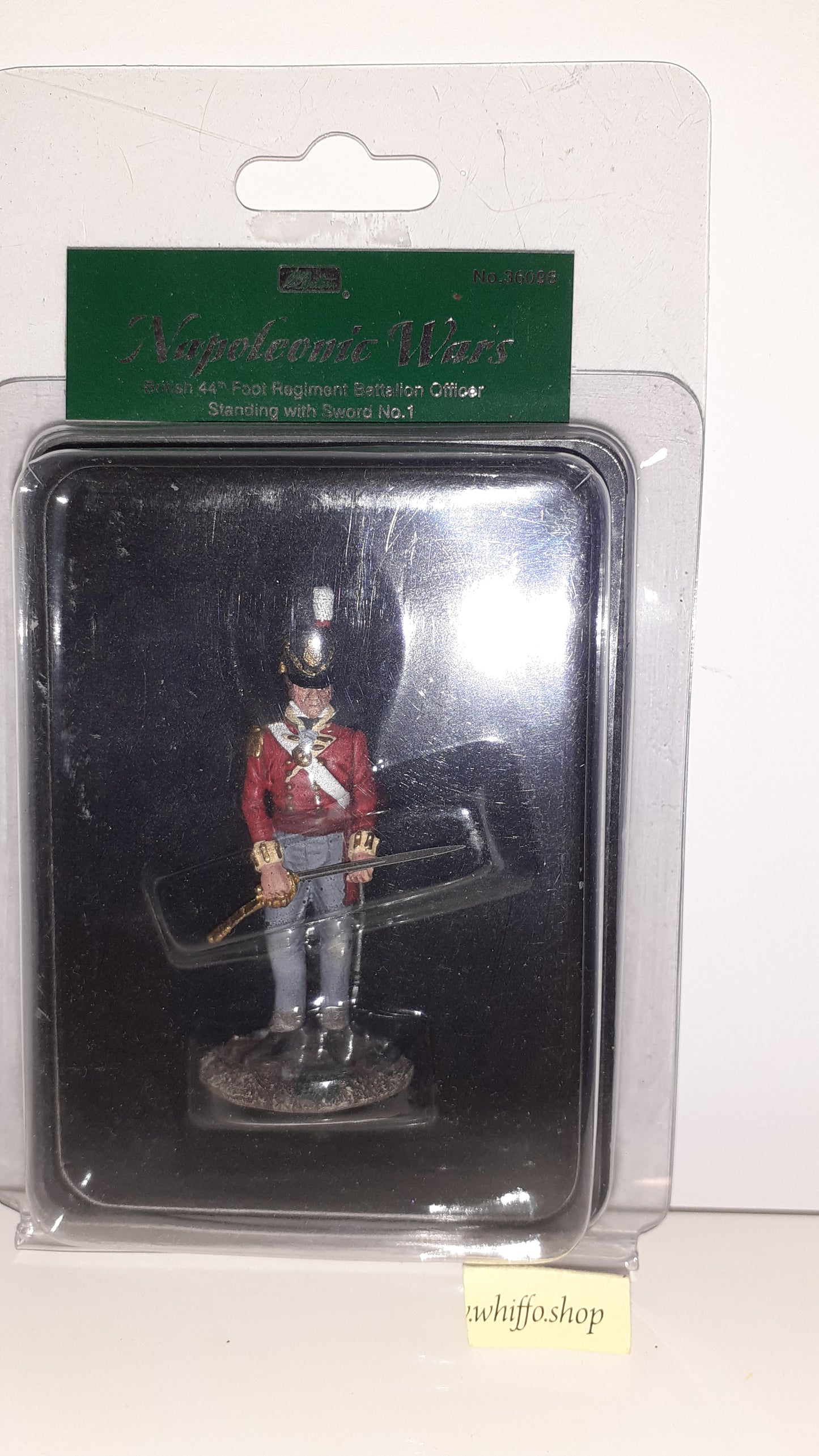 Britains 36096 2013 44th Foot Officer Waterloo Napoleonic  boxed 1:32 B10