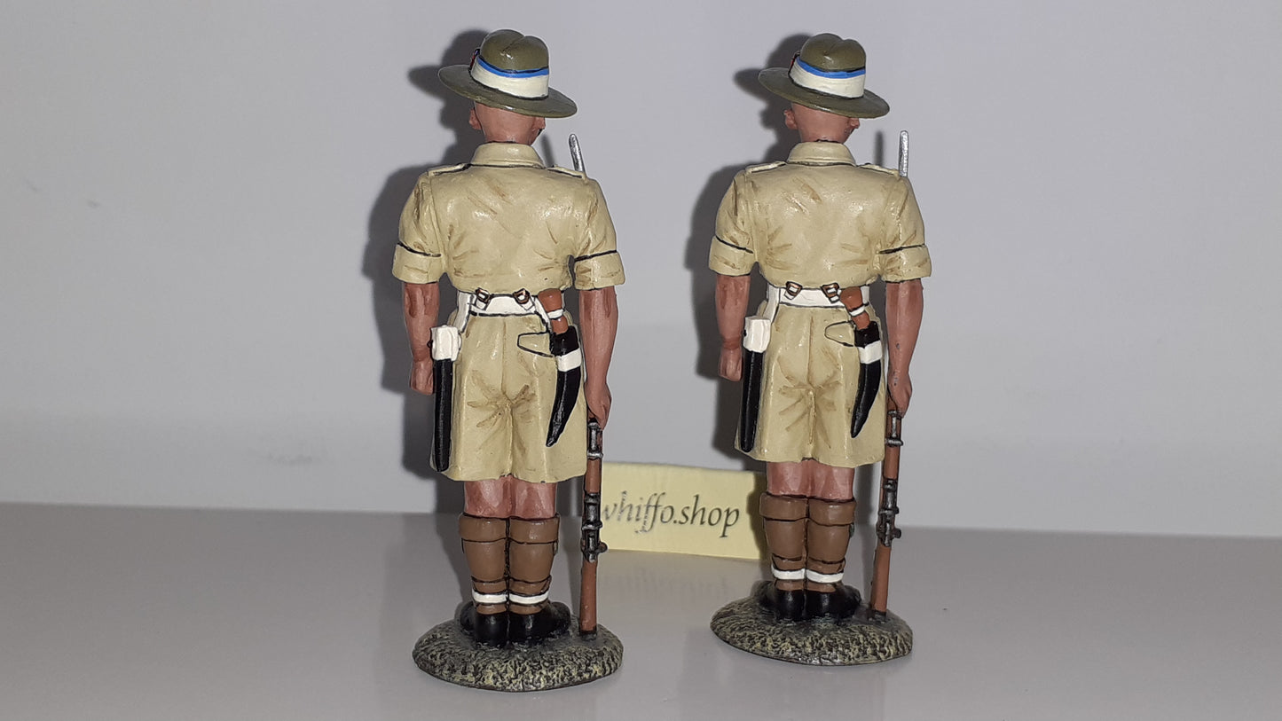 King and country Ww2 Gurkha 8th Army 2 Figures No box 1:30 2009 Ea035 Wdb